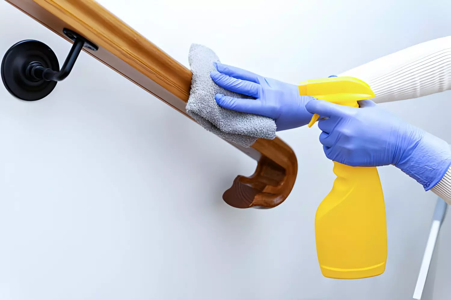 How to clean wooden handrails